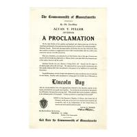 Image: Lincoln Day Proclamation