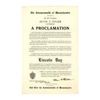 Image: Lincoln Day Proclamation
