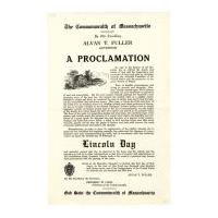 Image: Lincoln Day Proclamation