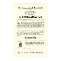 Image: Lincoln Day Proclamation