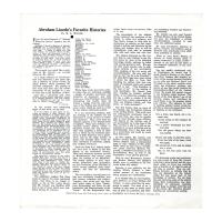 Image: Abraham Lincoln's Favorite Histories