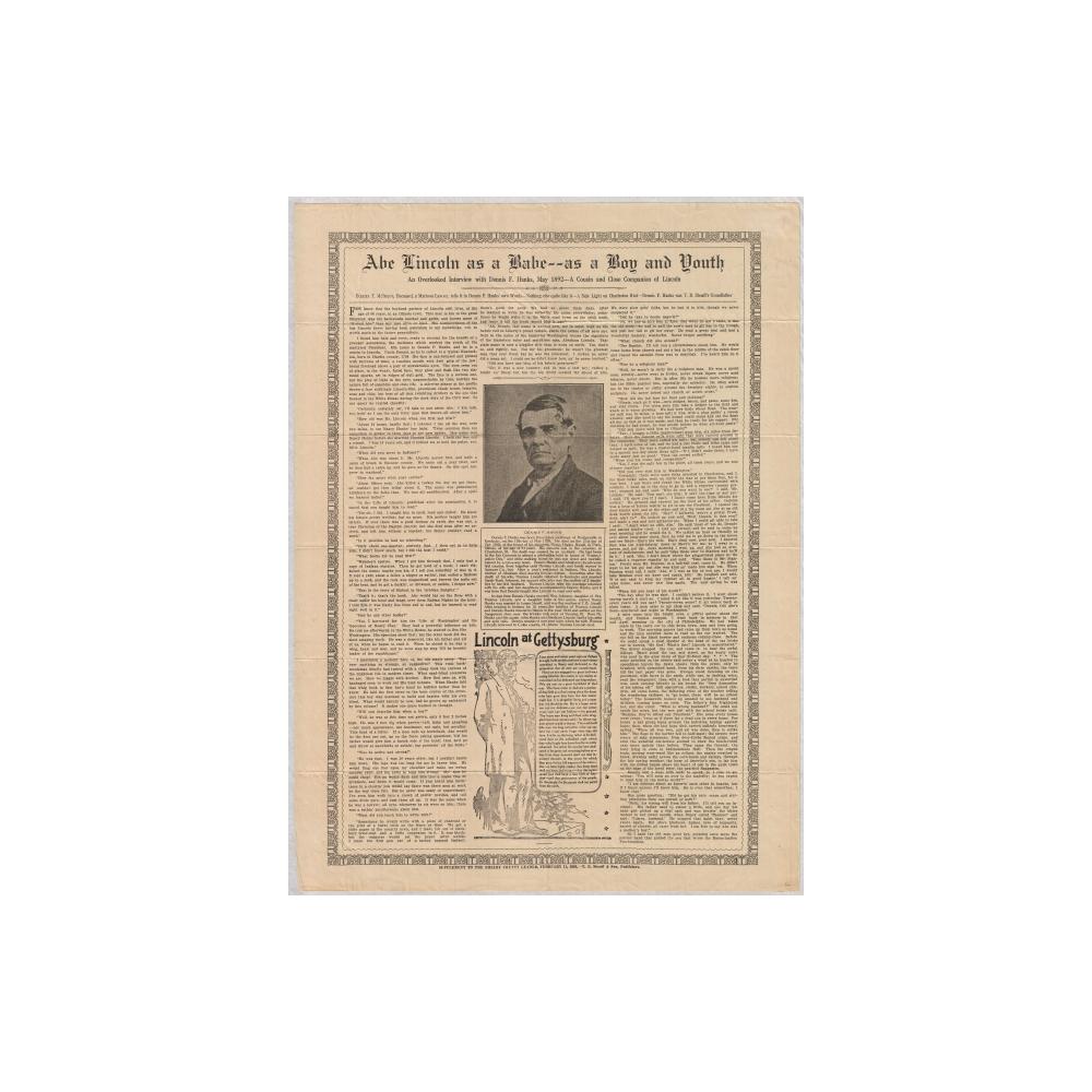 Image: Abe Lincoln as a Babe--as a Boy and Youth