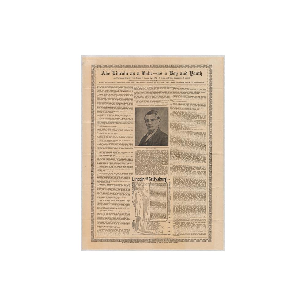 Image: Abe Lincoln as a Babe--as a Boy and Youth