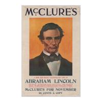 Image: Poster for McClure's New Life of Abraham Lincoln