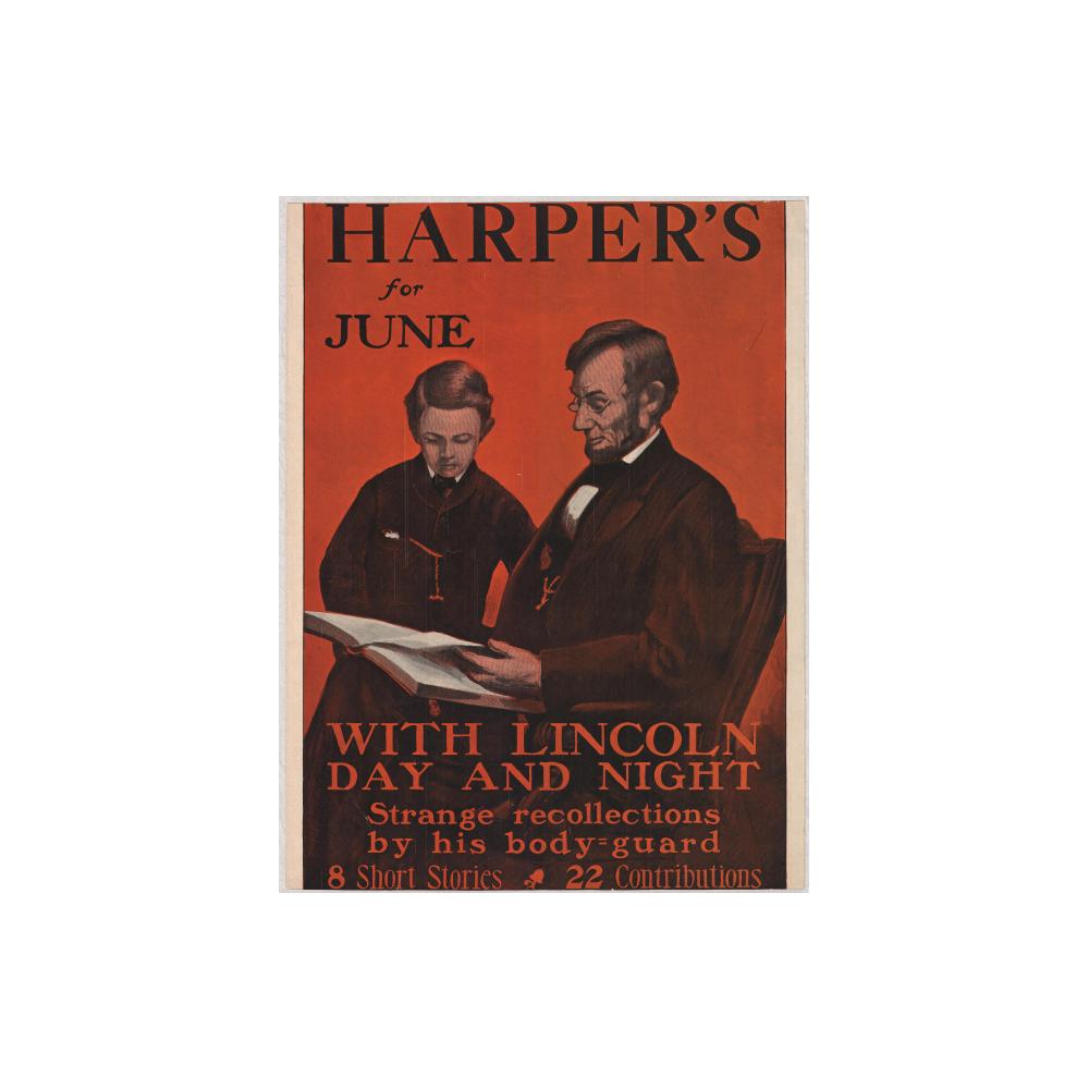 Image: Poster for Harper's "With Lincoln Day and Night"