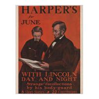 Image: Poster for Harper's "With Lincoln Day and Night"