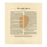 Image: He Could Take It