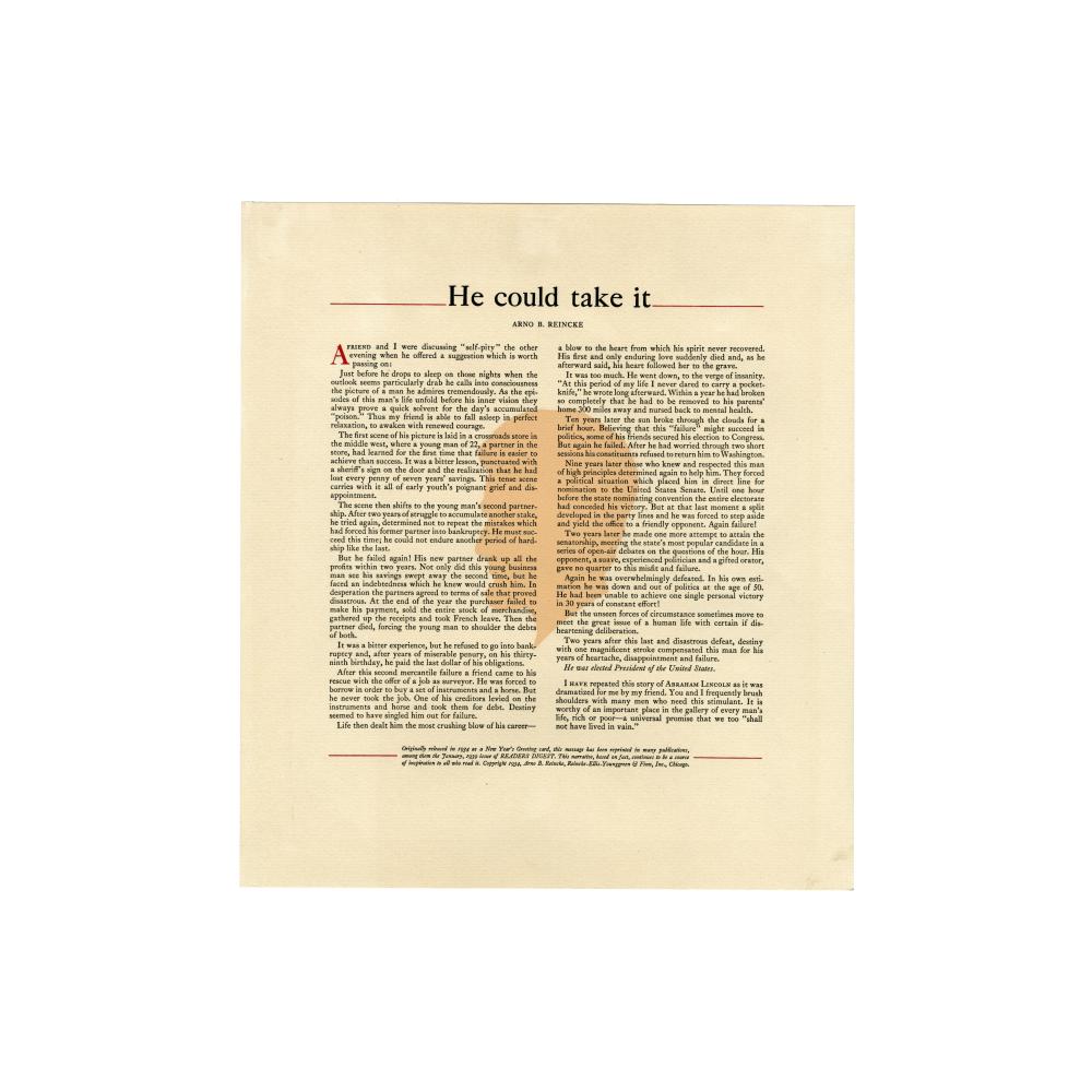 Image: He Could Take It