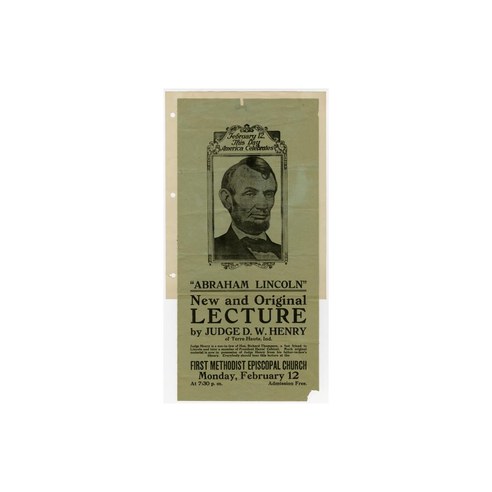 Image: Abraham Lincoln: New and Original Lecture