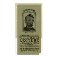 Image: Abraham Lincoln: New and Original Lecture