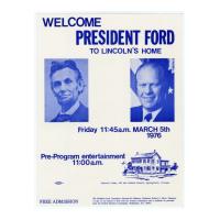 Image: Welcome President Ford to Lincoln's Home  poster