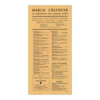 Image: March Calendar of Educational and Cultural Events