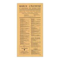 Image: March Calendar of Educational and Cultural Events