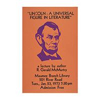 Image: Lincoln: A Universal Figure in Literature  poster