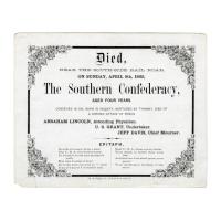 Image: Southern Confederacy Death Certificate