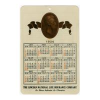 Image: 1926 Lincoln National Life Insurance Company Calendar