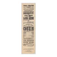 Image: Reproduction playbill for Ford's Theatre, April 14th, 1865