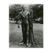 Image: Young Lincoln statue at Ripon College photograph