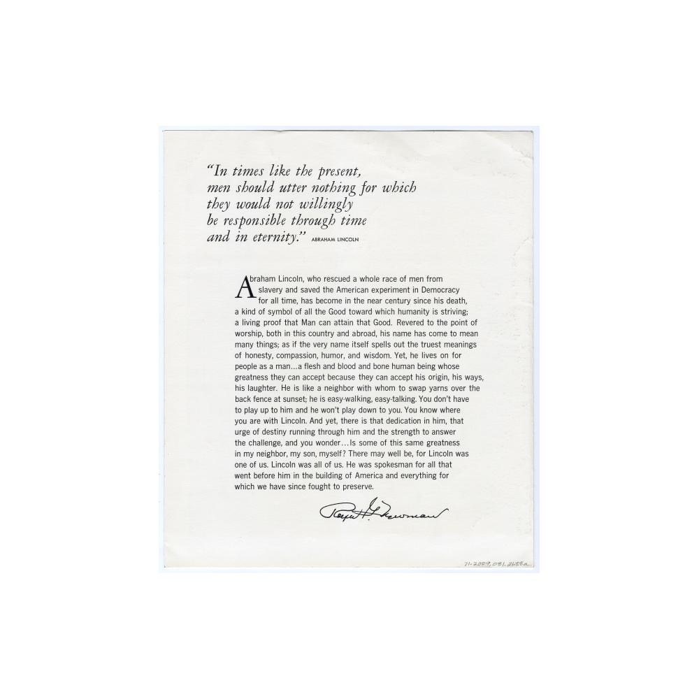 Image: Pictorial Autobiography of Abraham Lincoln