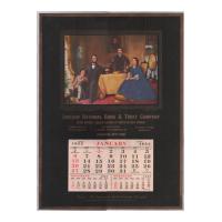 Image: 1952 Lincoln National Bank & Trust Company wall calendar