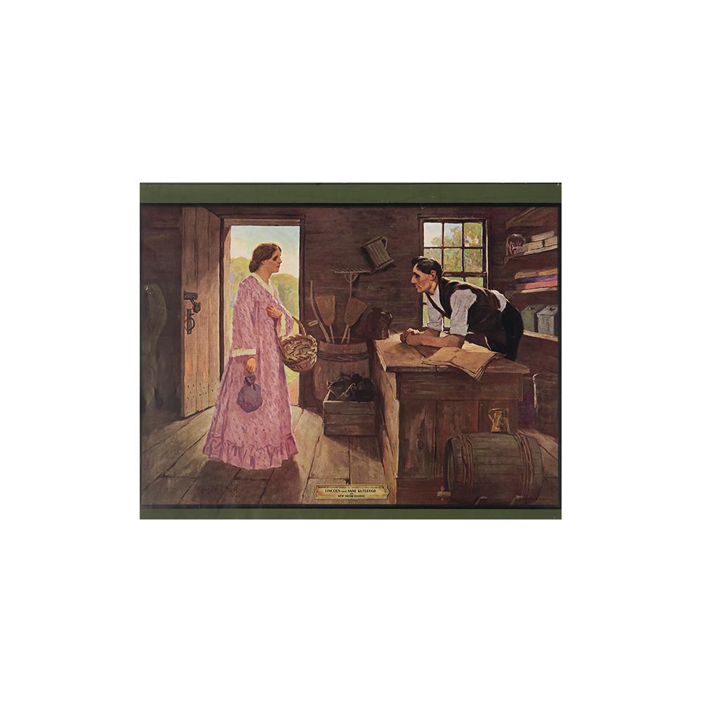 Image: Lincoln and Anne Rutledge at New Salem, Illinois