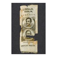 Image: Lincoln, Hamlin and Liberty campaign ribbon