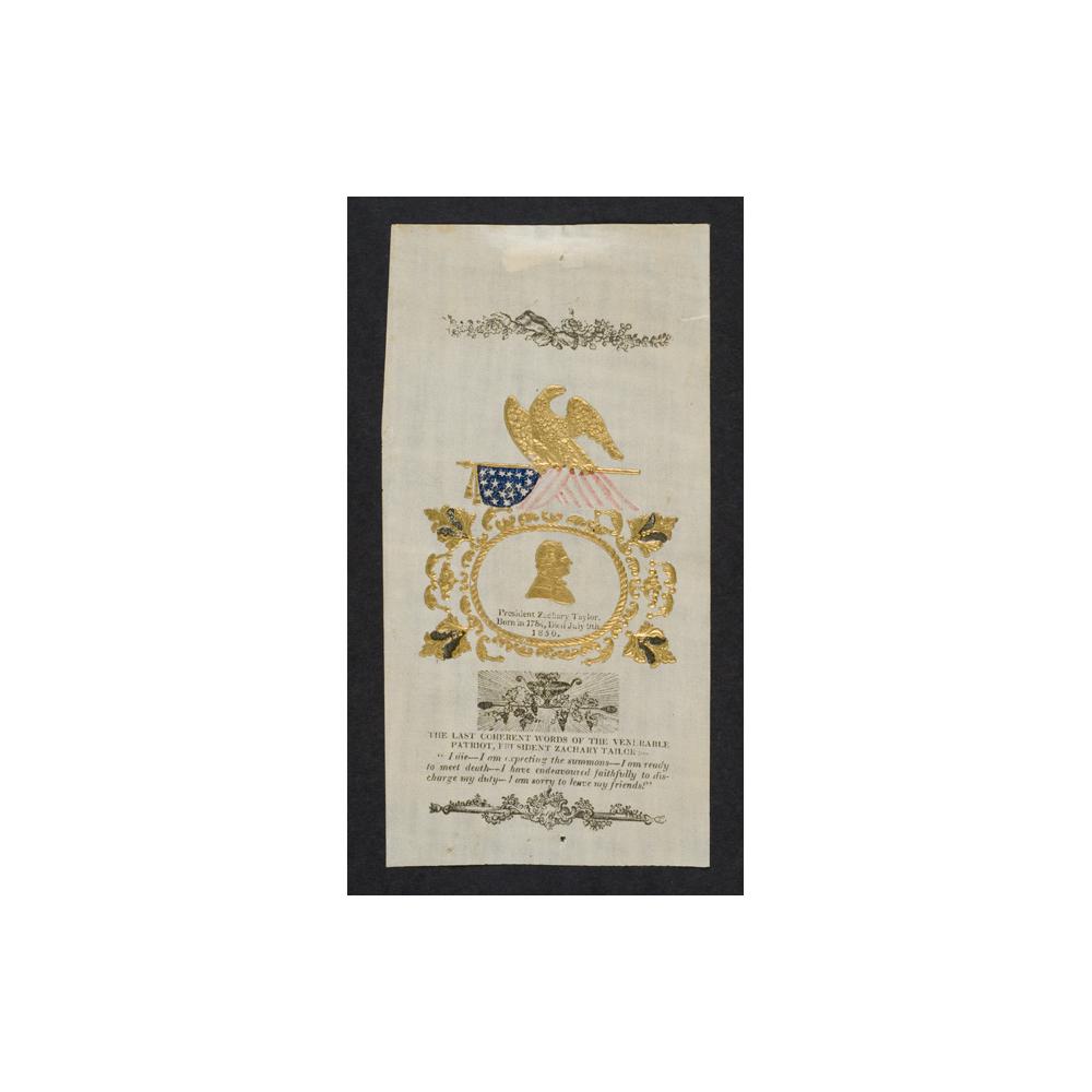 Image: Zachary Taylor mourning ribbon