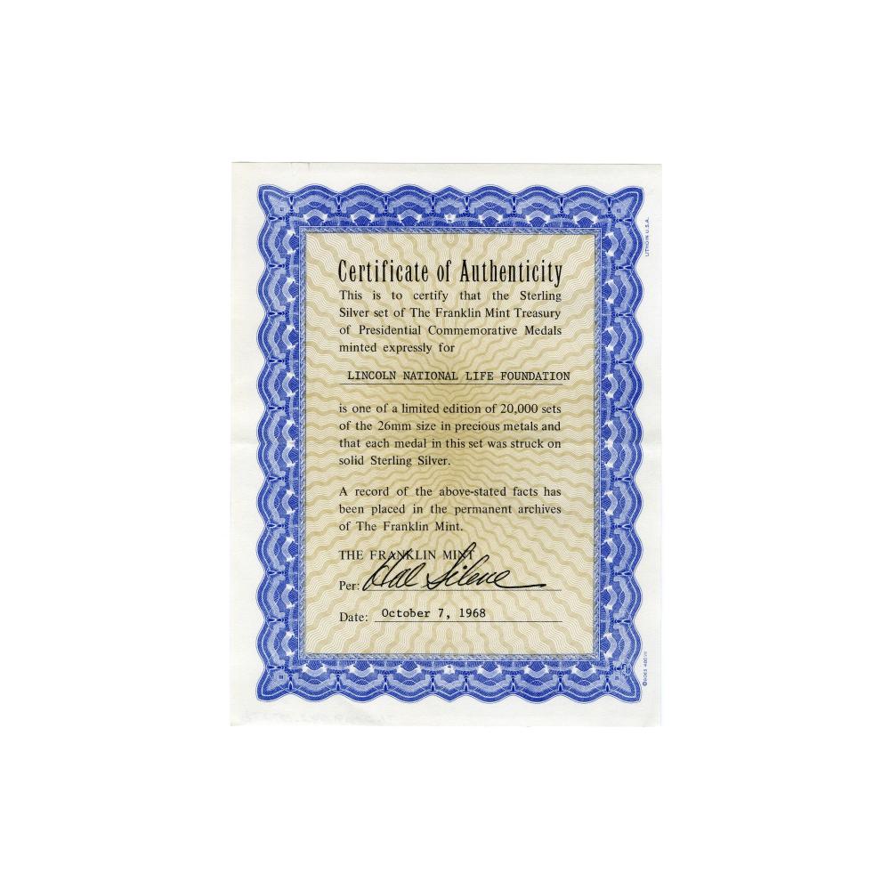 Image: Franklin Mint Treasury of Presidential Commemorative Medals