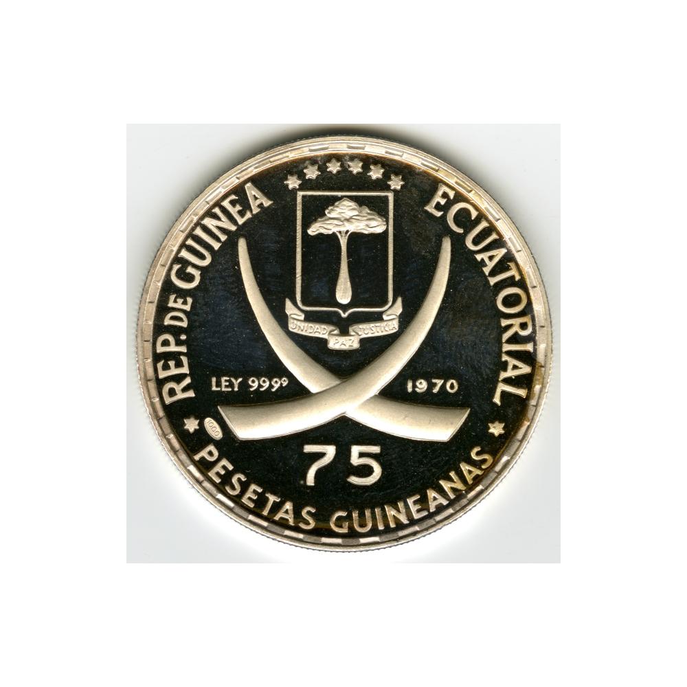 Image: 75 Pesetas Guineanas Commemorative Coin