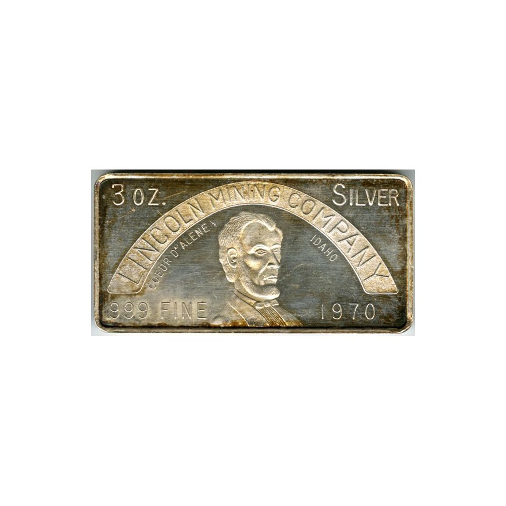 Image: Lincoln Mining Company silver bar