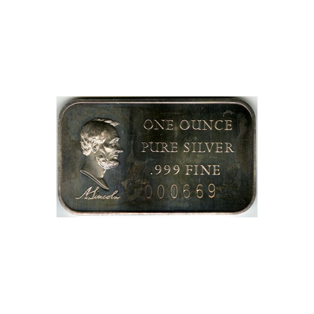 Image: Abraham Lincoln silver bar