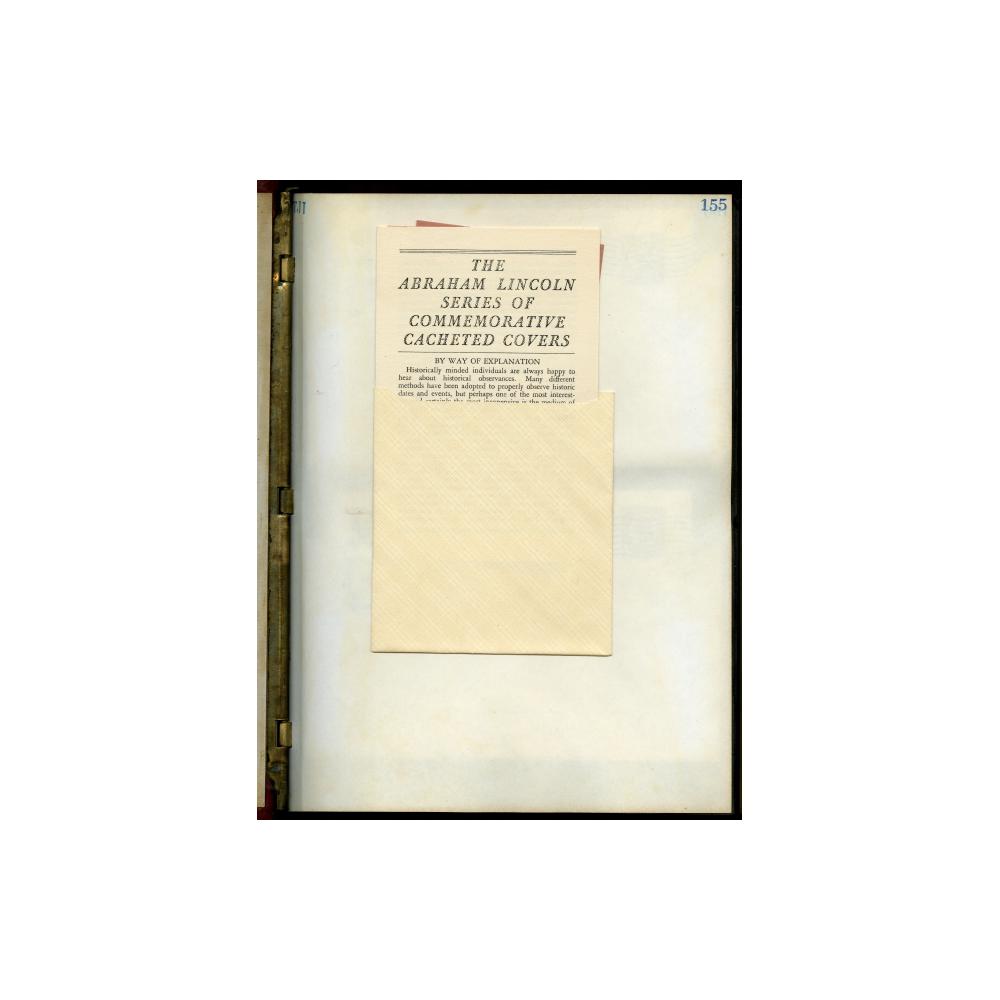 Image: Abraham Lincoln Series of Commemorative Cacheted Covers