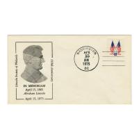 Image: Cacheted cover commemorating the 110th Anniversary of Abraham Lincoln's Death