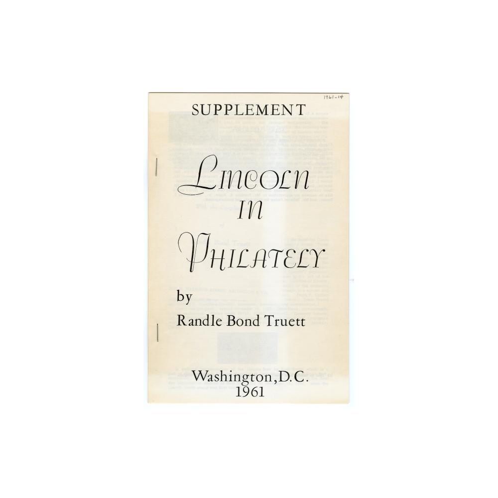 Image: Lincoln in Philately Supplement