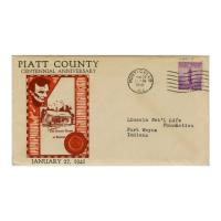 Image: Piatt County Centennial Anniversary cachet
