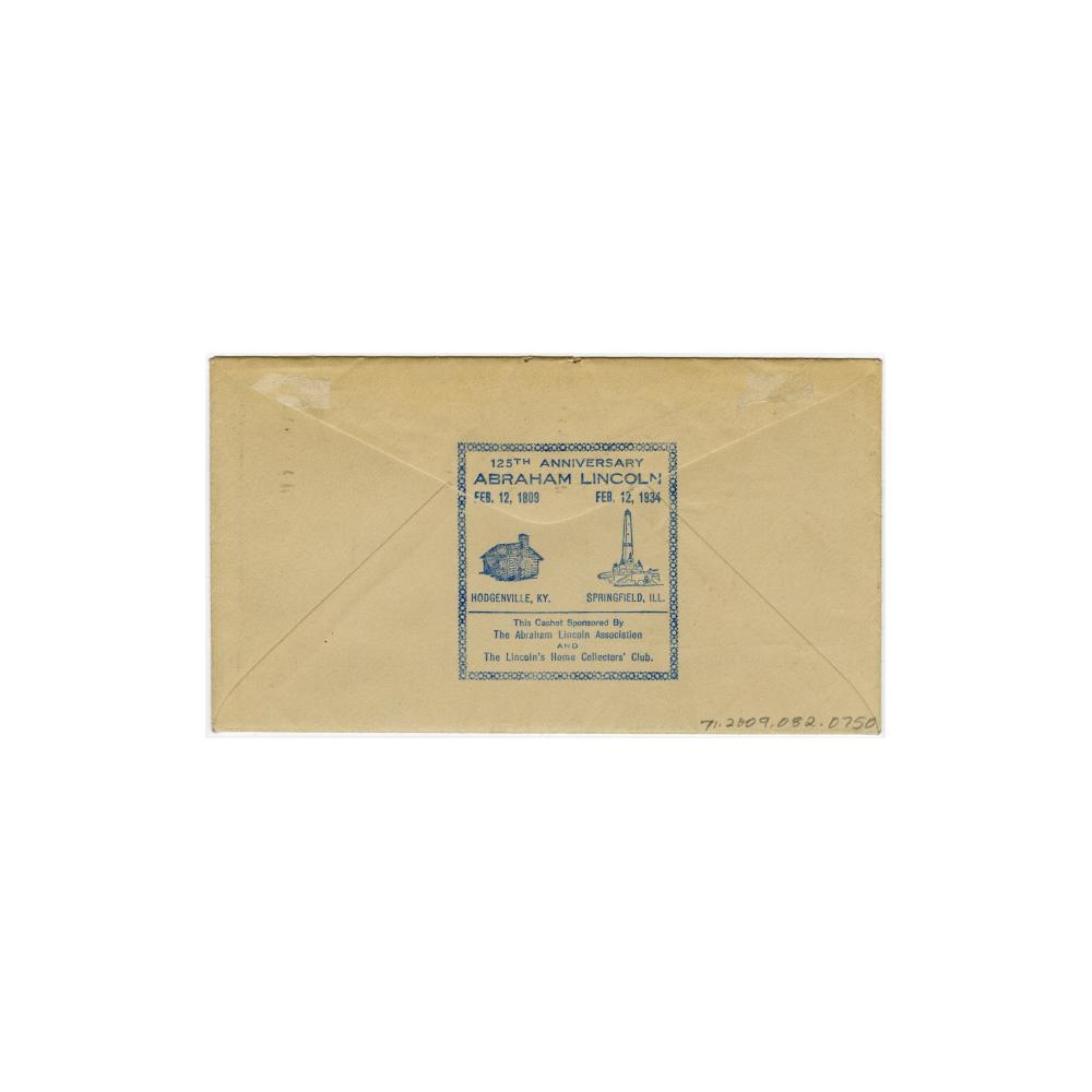 Image: Commemorative cacheted cover for New Salem State Park