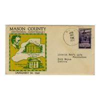 Image: Mason County Centennial Anniversary cachet