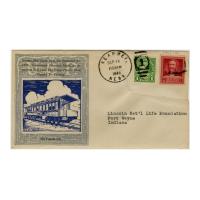 Image: Commemorative cachet for the Lincoln Car