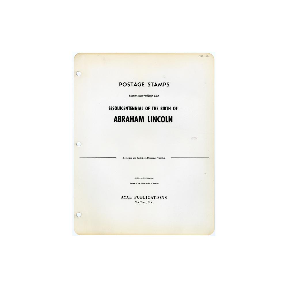 Image: Postage Stamps Commemorating the Sesquicentennial of the Birth of Abraham Lincoln