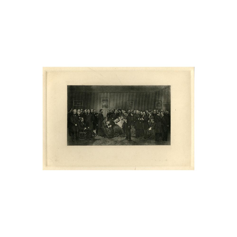 Image: Engraving of Lincoln Deathbed Scene
