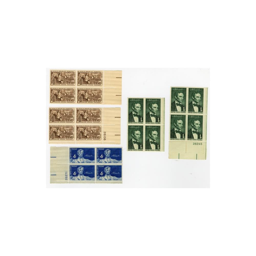 Image: Lincoln stamp blocks