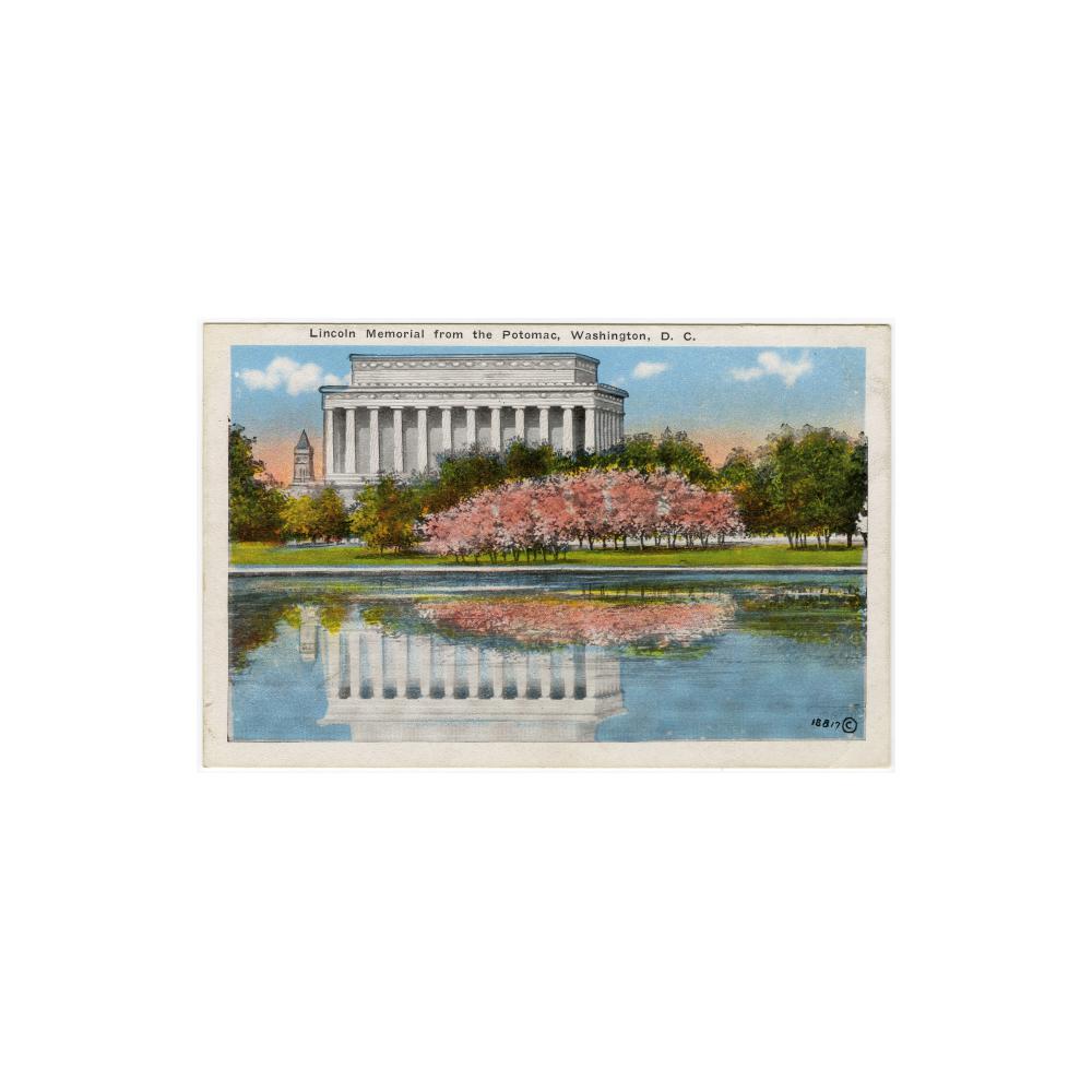 Image: Lincoln Memorial from the Potomac, Washington, D. C.