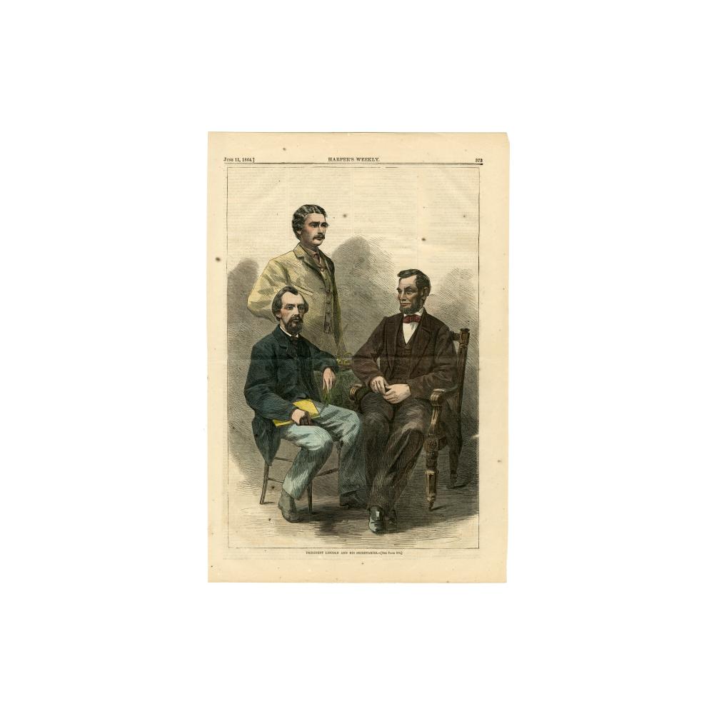 Image: President Lincoln and His Secretaries