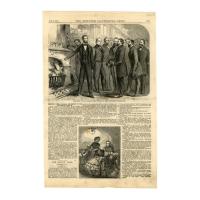 Image: President Lincoln Burning the Protest of the Californian Delegation