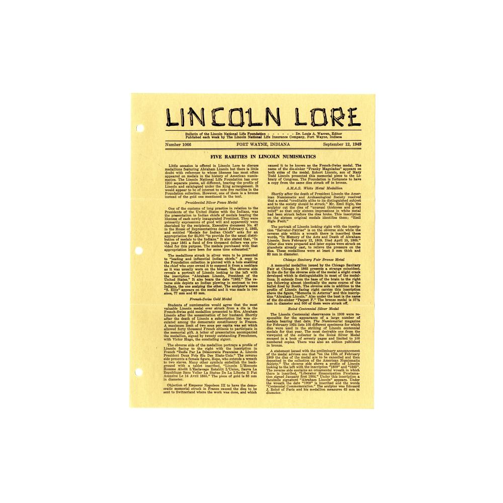 Image: North Western Sanitary Fair medal