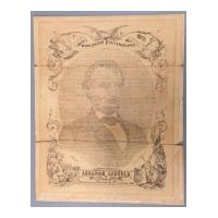 Image: Calligraphic Portrait of Abraham Lincoln