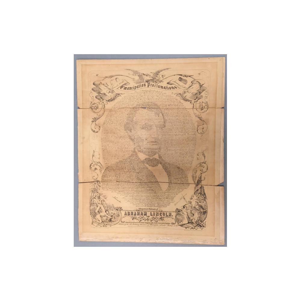 Image: Calligraphic Portrait of Abraham Lincoln