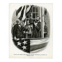 Image: Abraham Lincoln Raising the Flag Over Independence Hall
