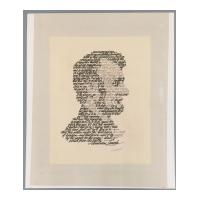 Image: Calligraphic Lincoln portrait