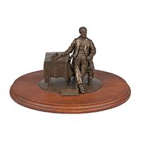 Image: President Lincoln seated at table